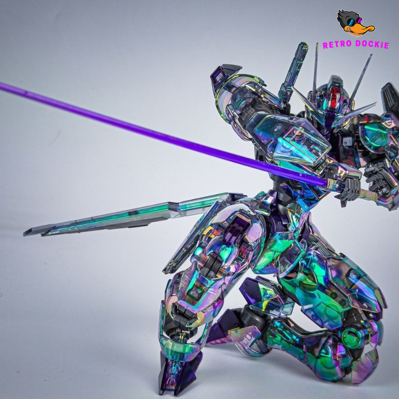 Full Mechanics (FM) XVX-016 Aerial Gundam Model Kit - Prismatic Laser Finish (Approx. 18cm)