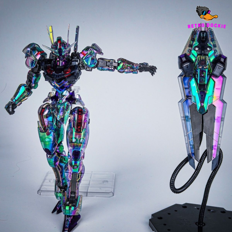 Full Mechanics (FM) XVX-016 Aerial Gundam Model Kit - Prismatic Laser Finish (Approx. 18cm)