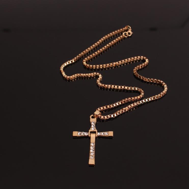 Fast and Furious Necklace, Cross Necklace for Friends and Family