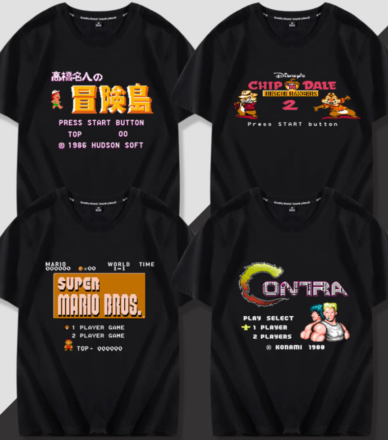 Retro Games T-shirt Merchandize