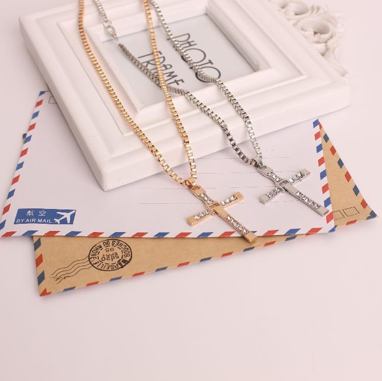 Fast and Furious Necklace, Cross Necklace for Friends and Family