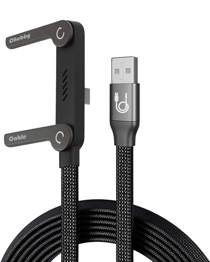 ⚡Official Authorized | MFi-Certified Cables🔥 2-in-1 Invisible Holder Charger Cable - 240W Fast Charging Cord with Built-In Phone Stand