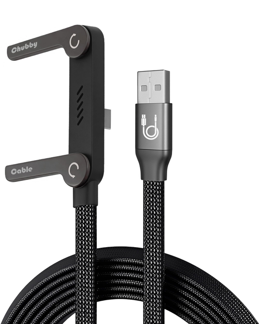 ⚡Official Authorized | MFi-Certified Cables🔥 2-in-1 Invisible Holder Charger Cable - 240W Fast Charging Cord with Built-In Phone Stand