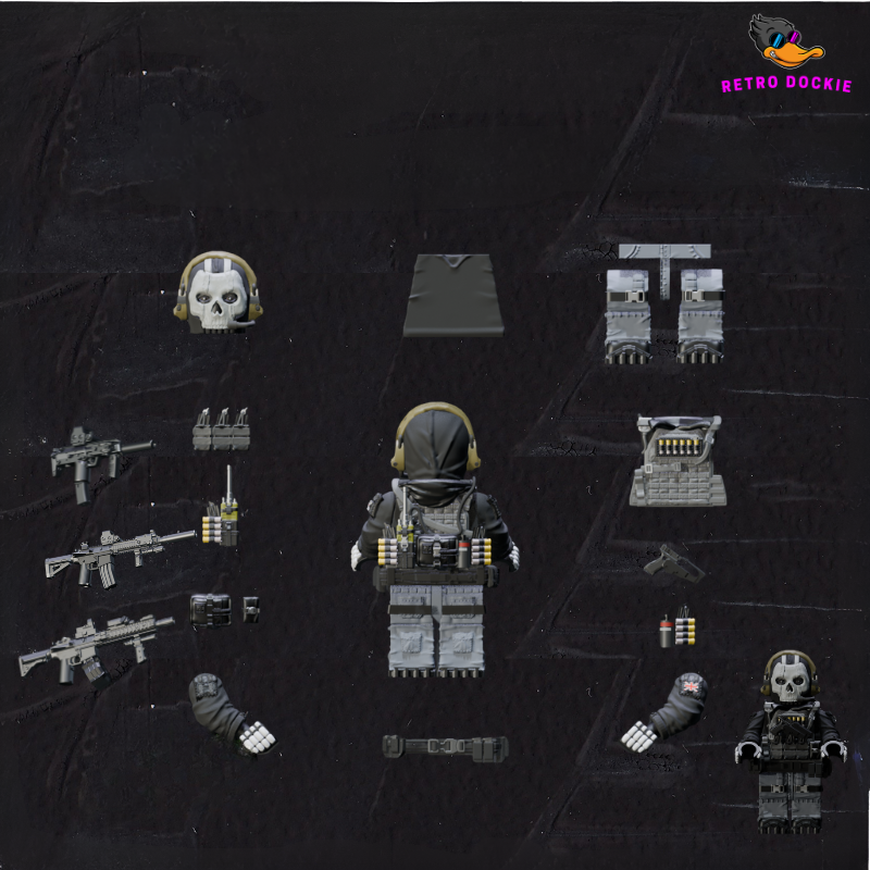 Call of Duty Ghost Minifigures(Unpainted model)