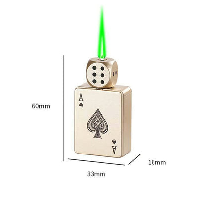 🎉Buy 1 Get 1 Free🎲Windproof Poker Dice Rotating Cigar Lighter
