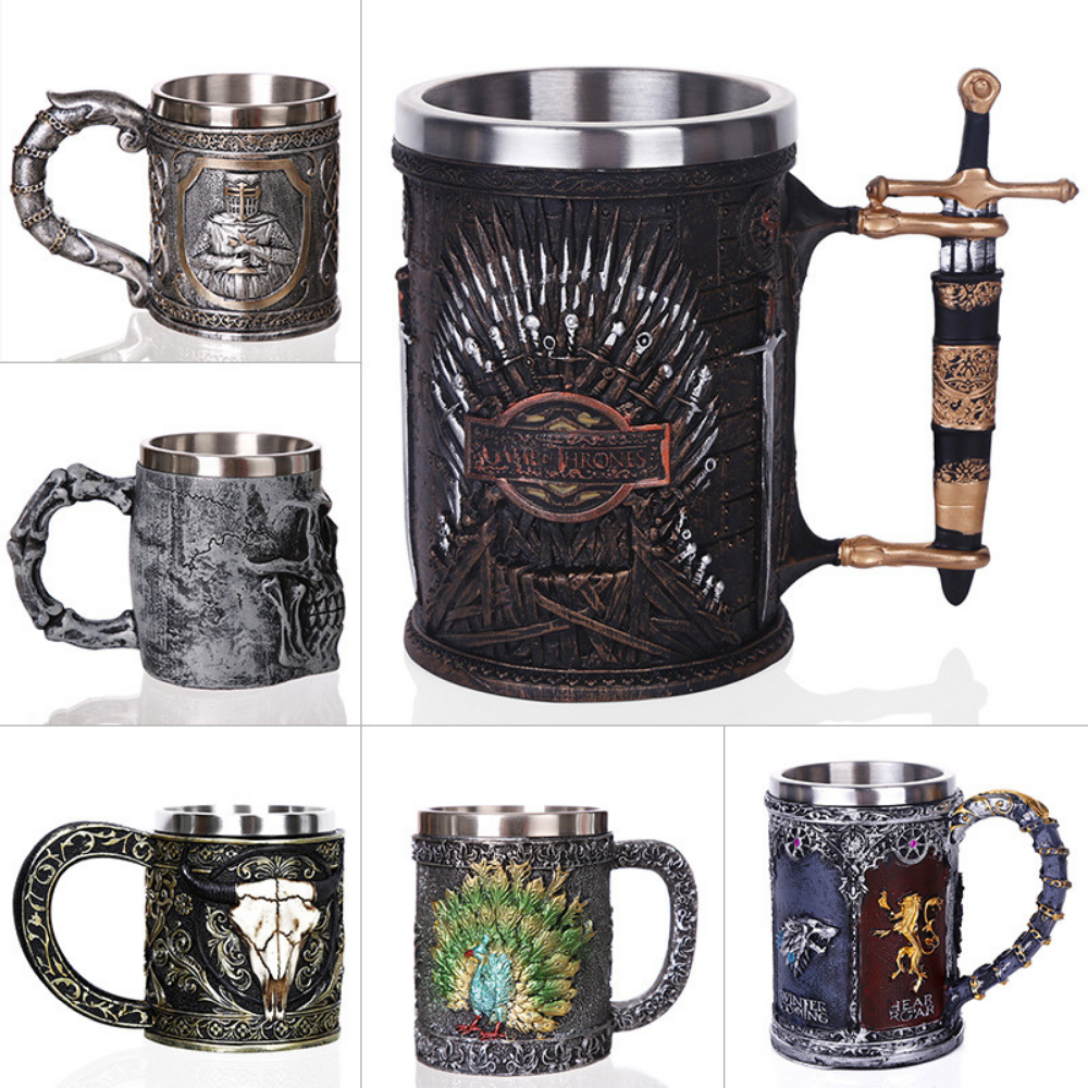 Skull beer mug