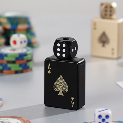 🎉Buy 1 Get 1 Free🎲Windproof Poker Dice Rotating Cigar Lighter