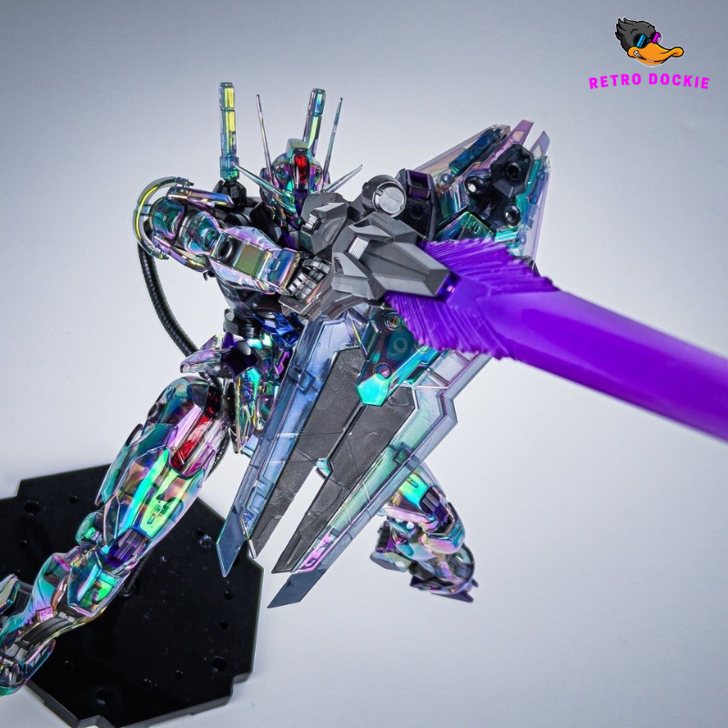 Full Mechanics (FM) XVX-016 Aerial Gundam Model Kit - Prismatic Laser Finish (Approx. 18cm)