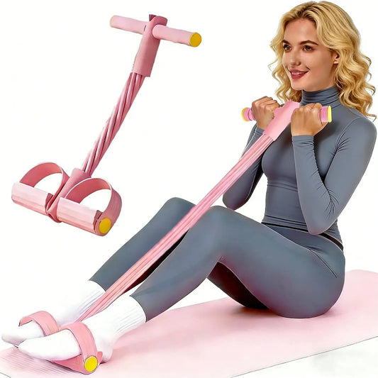 🔥 6-Strand Resistance Band Trainer – Full Body Home Workout System