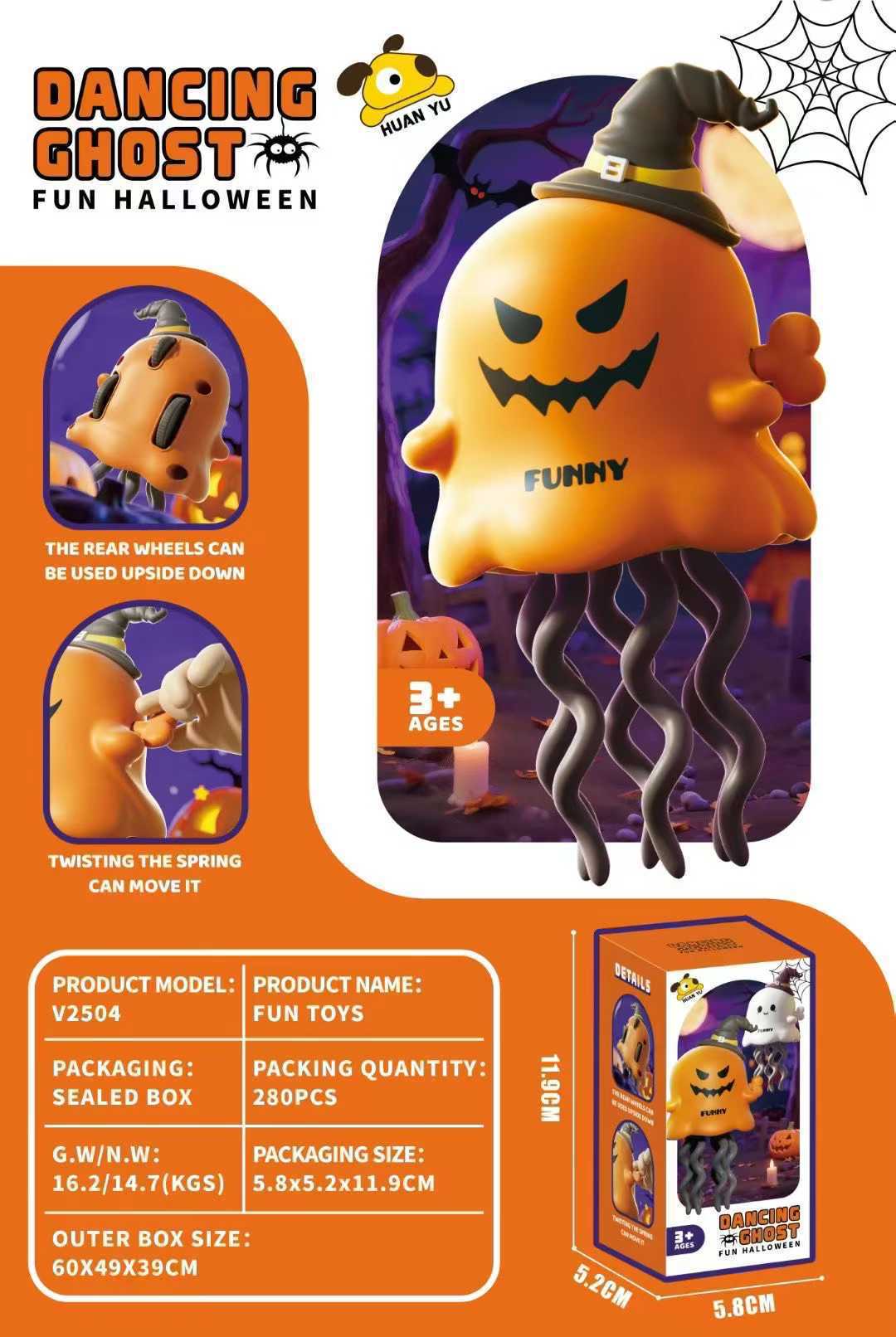 Wind-up Ghost Dancing Toy