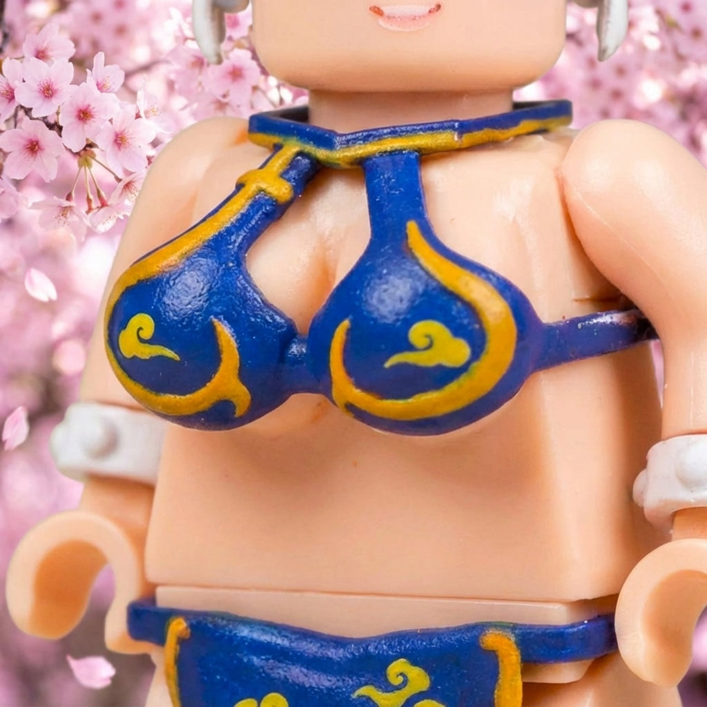 Busty Anime Heroine Brick Figures