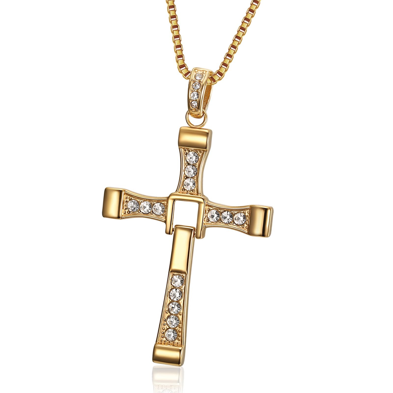 Fast and Furious Necklace, Cross Necklace for Friends and Family