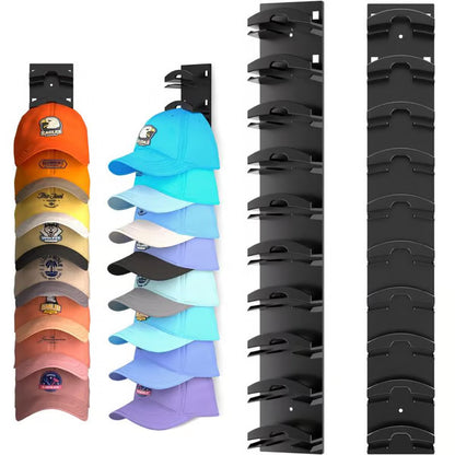 🧢 Hat Organizer Wall Rack – 2 Pack