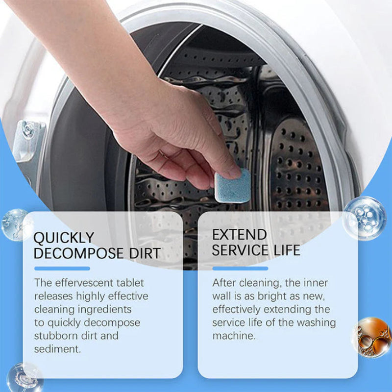 🧼 Washing Machine Cleaner Tablets – Deep Clean, Deodorize & Freshen Your Washer